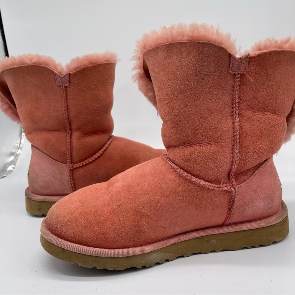 Ugg Bailey With Button Pink Booties. Size 7. In G… - image 6